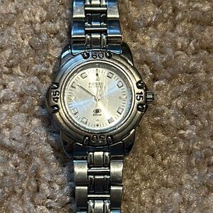 Fossil women’s vintage silver stainless steel‎ watch one size length: 7in